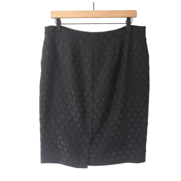 Anthropologie Maeve Black Polka Dot Pencil Skirt Sz 10 Whimsigoth Fairy Grunge - Picture 5 of 13